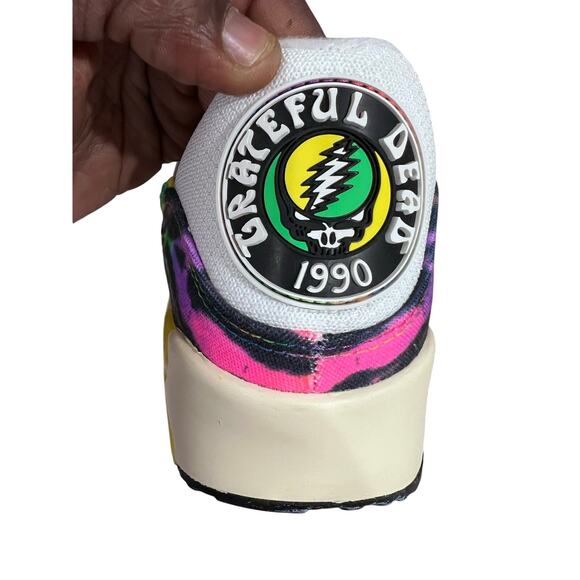 Nike Air Max 90 LDXGD Grateful Dead 1990 Tie-Dye White Green Yellow Size 13 - Picture 8 of 9